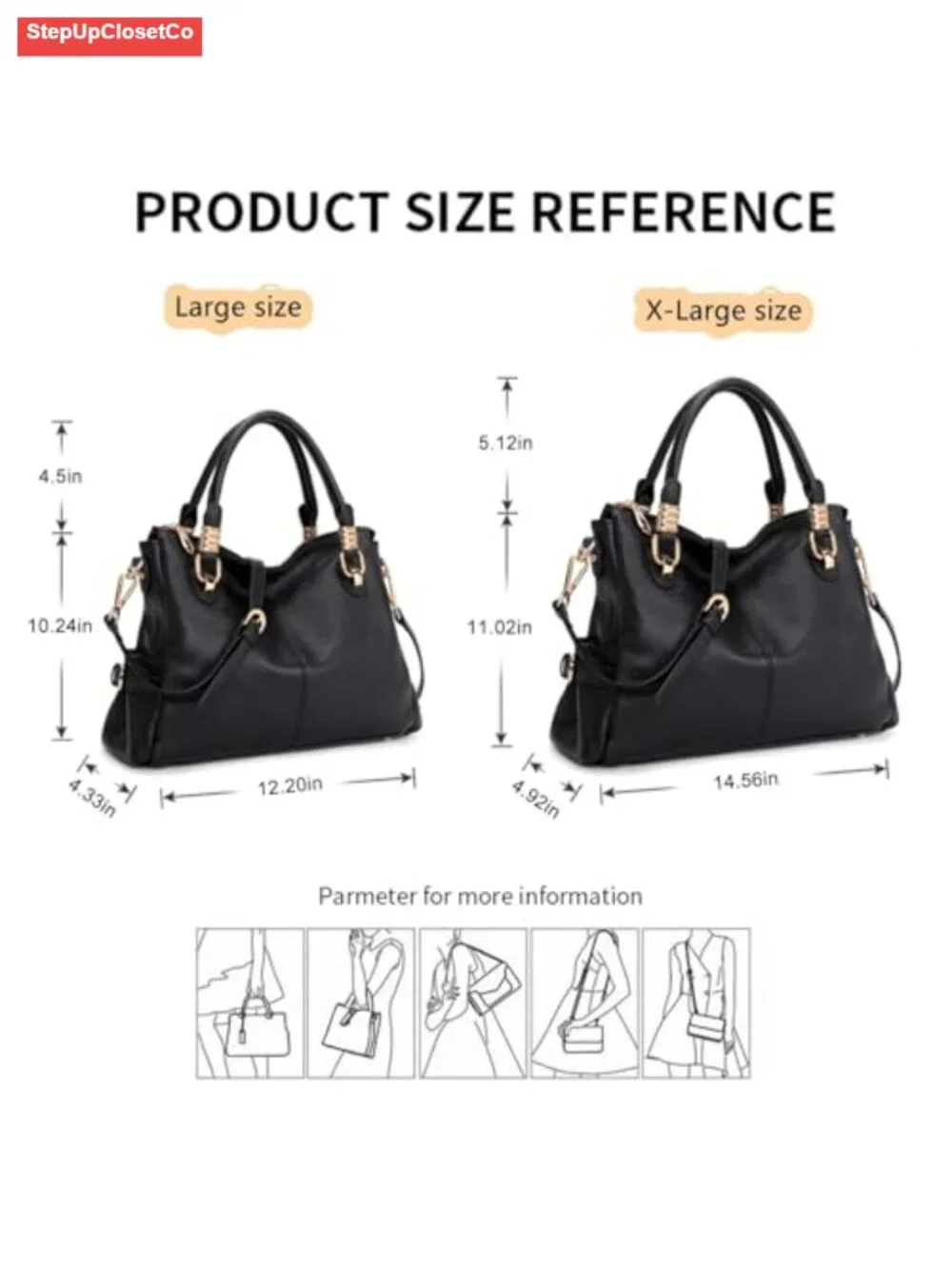 Top Grain Pebbled Cowhide Leather Satchel Tote Crossbody Shoulder Bag